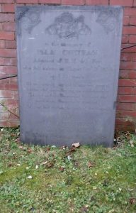 Isaac Chetham grave at St Mary's Church Nottingham